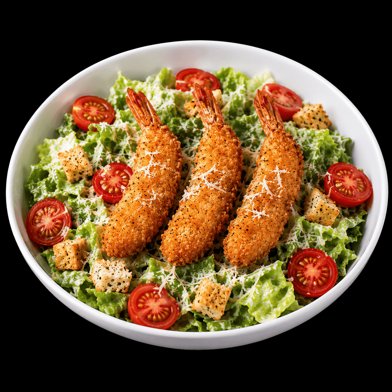Salade Crevettes Pané